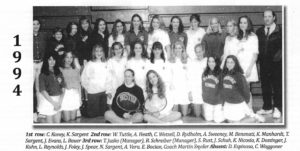 1994 Girls Varsity Tennis Tea