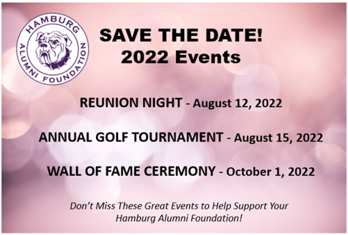 Save the date for our 2022 events!